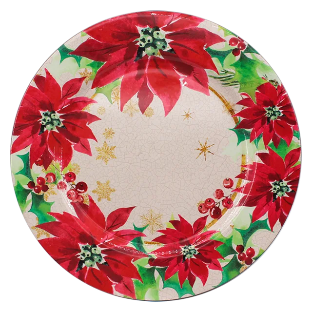 Plastic charger plate