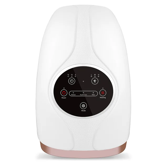 Electric Acupressure Hand Palm Massager with Air Pressure and Heat Compression for Fingers Coldness Strain and Numbness Relief