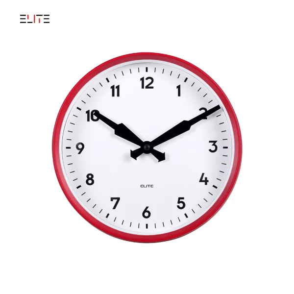 Plastic quartz wall clock