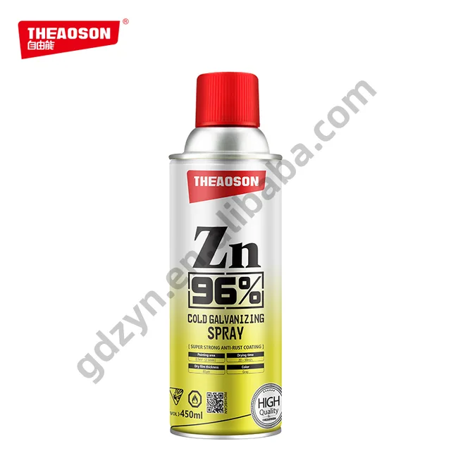 Cold galvanizing spray
