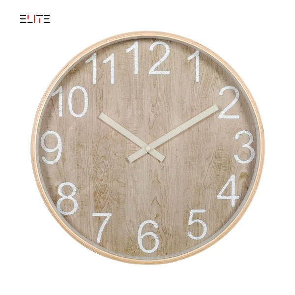 36cm plywood wall clock