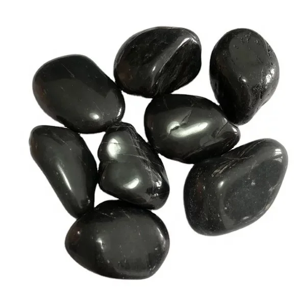 Black Polished Pebbles