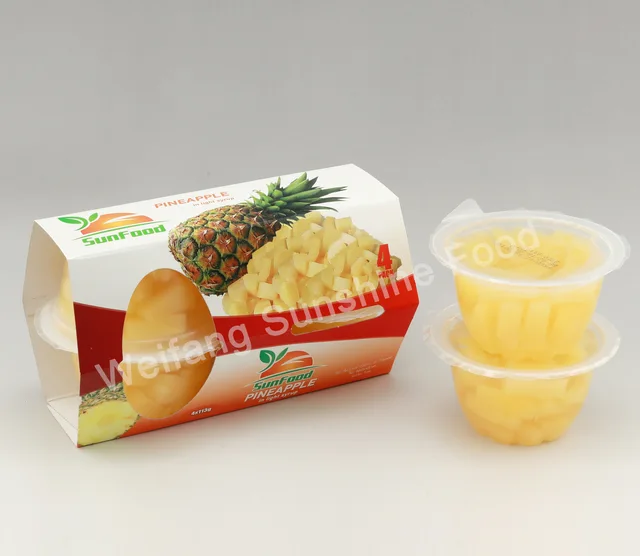 4oz Pineapple in light syrup
