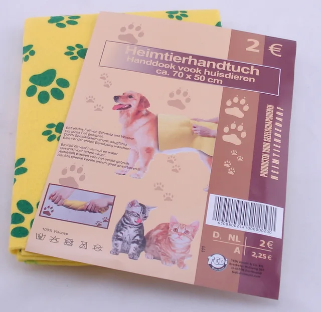 Printed needle punched nonwoven cloth ,pet cloth ,dog drying towel
