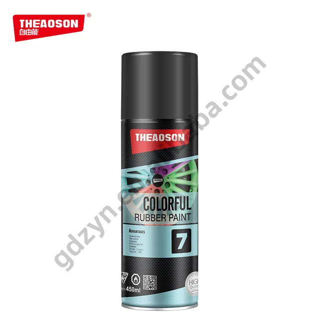 Colorful rubber paint