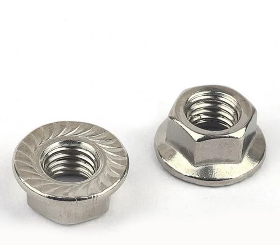Hexagon nuts with flange