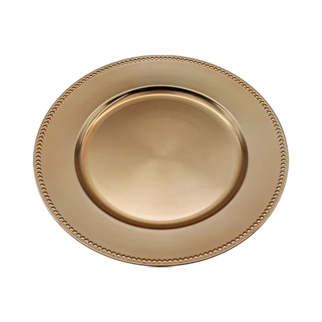 Plastic charger plate