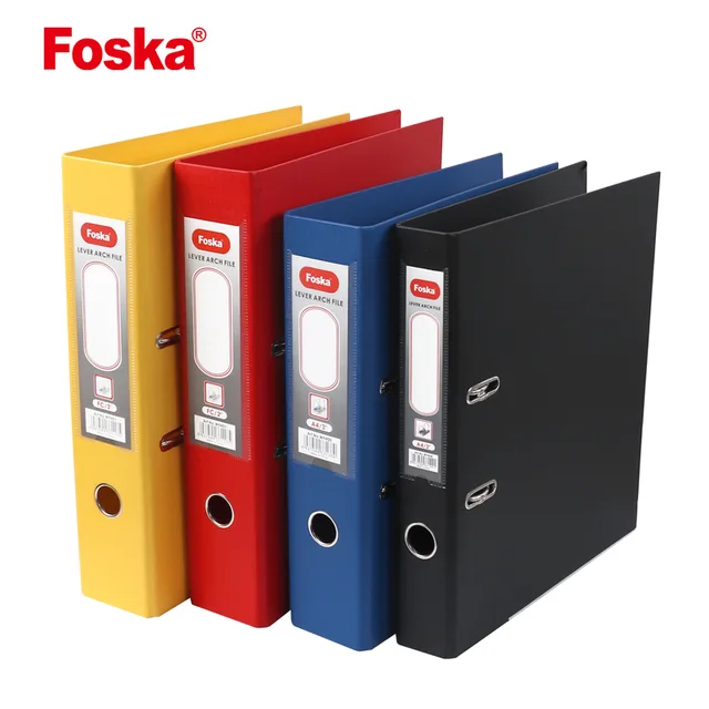 Hot sale double side PVC A4 FC lever arch file folder