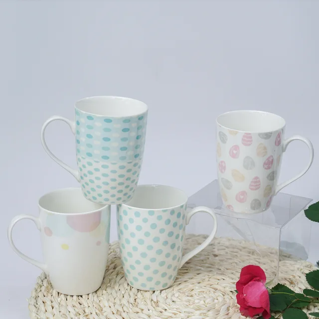 295ml porcelain mug ceramic mug with decoration