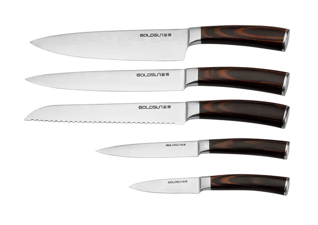 B3D Damascus steel knife :chef's knife, santoku knife, slicing knife, bread knife, steak knife，utility knife, paring knife