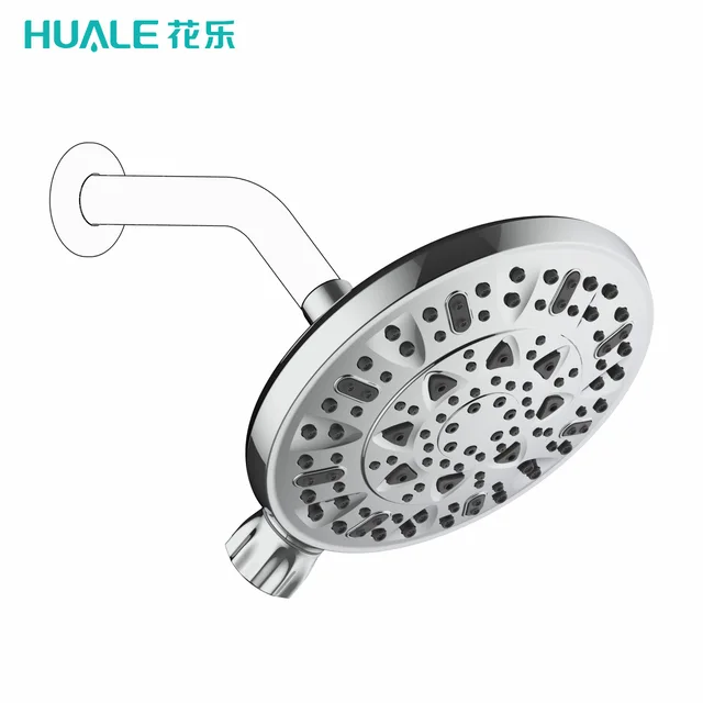 5-Setting Ultra-Luxury 5 Way fixed Rainfall Shower-Head chromed
