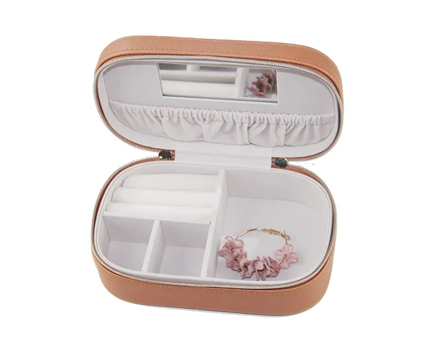 Custom Travel Jewellery Box with mirror