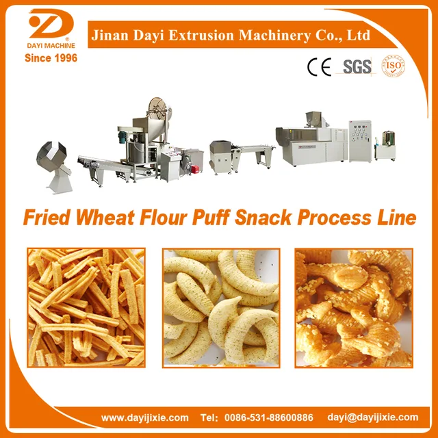 Fried Wheat Flour Snack Processing Line