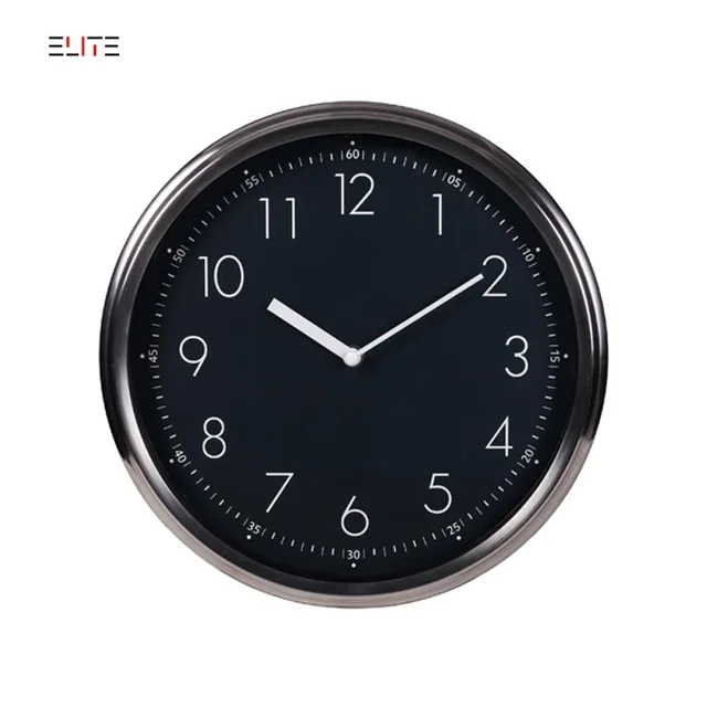 Quartz metal wall clock