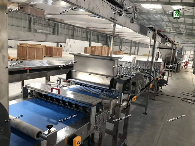 Full automatic swiss roll cake production line