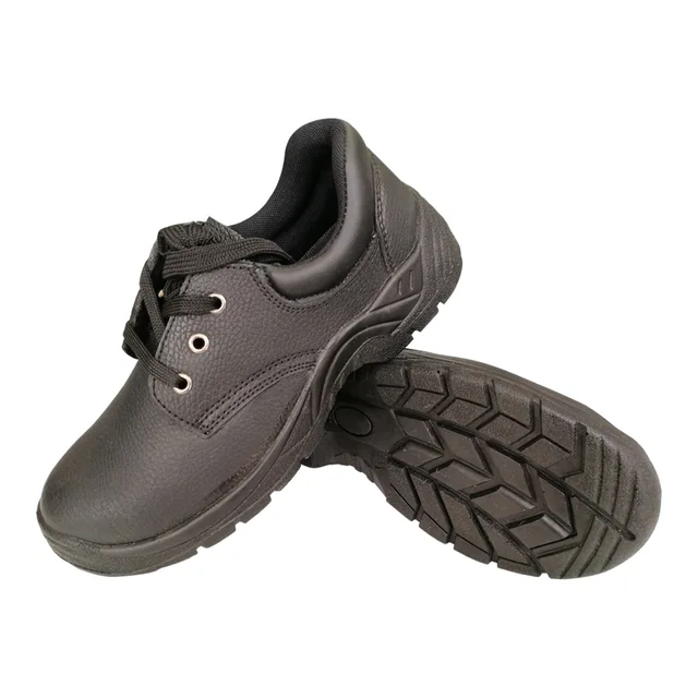 CE Industrial Safety Shoes with Cowhide Low Cut Vamp, PU Sole, Steel Toe & Midsole