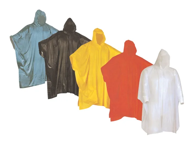 Lightweight PVC/EVA rain poncho