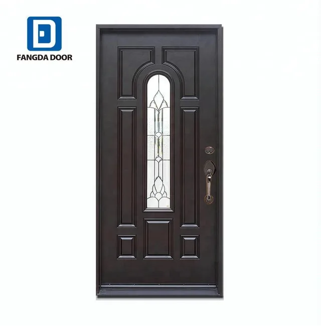 Fangda classic design fiberglass exterior door
