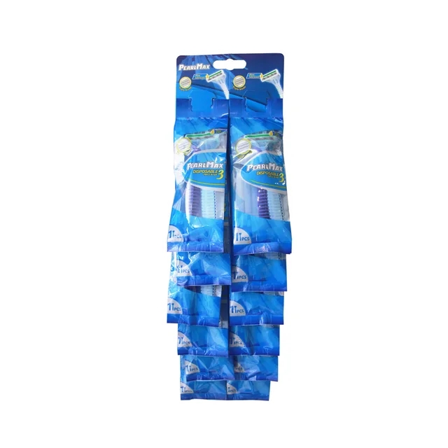 Triple blades disposable razor