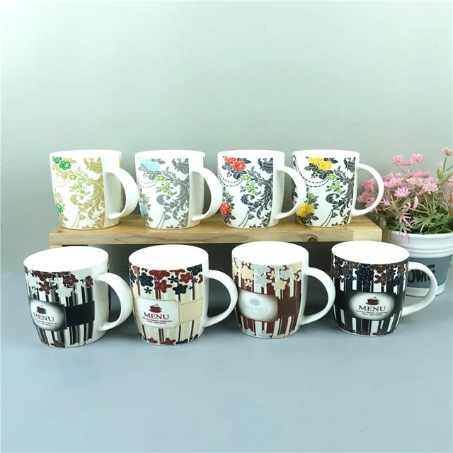 12oz decan new bone china coffee mug