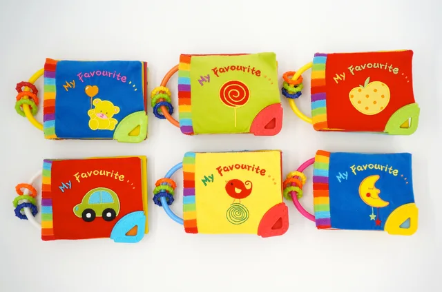 Musical book with teether