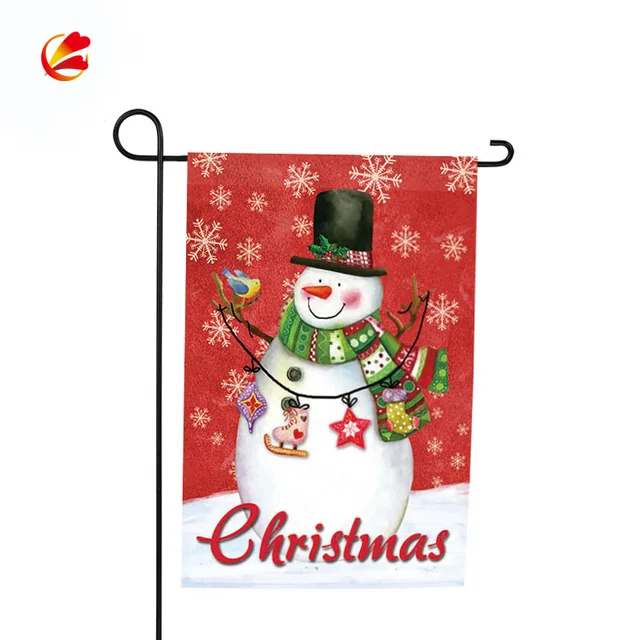 Christmas garden flag