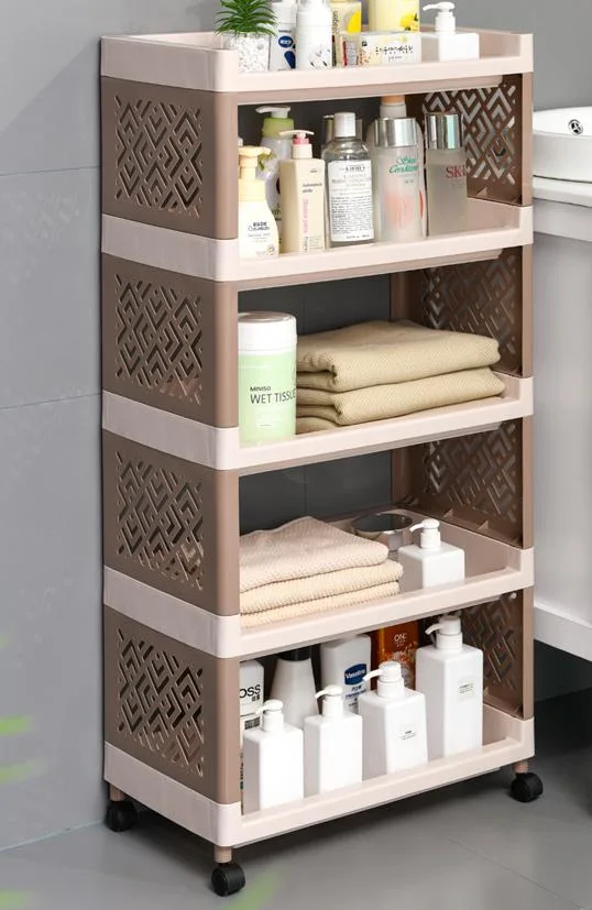 Mobile multi-layer storage rack