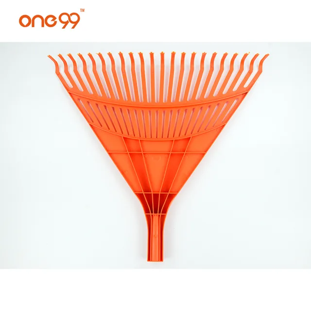 22 teeth orange triangle poly leaf garden rake head