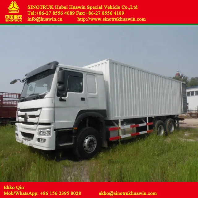 HOWO 6x4 Van cargo truck