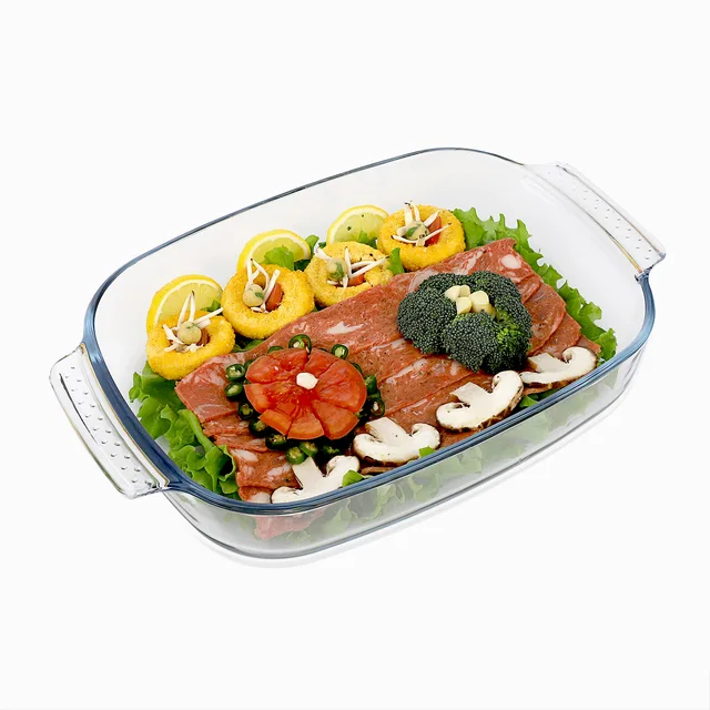 Glass baking dish
