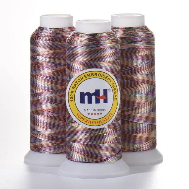 Rayon Embroidery Thread Multicolor 120D/2, 70g