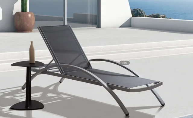 High quality outdoor furniture aluminium sun bed outdoor sun lounger hot sale lounge chair aluminium daybed
