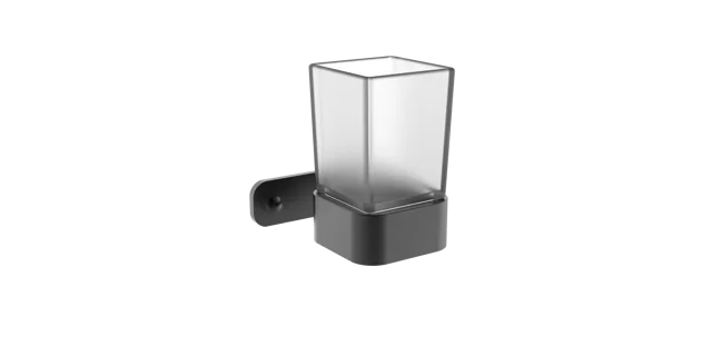 Aluminum matt black single tumbler
