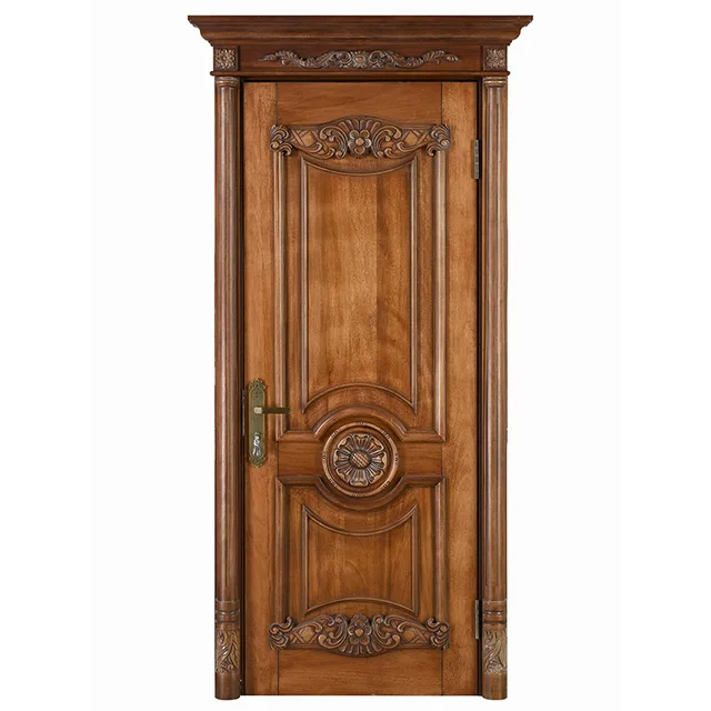 Solid Wood Carved Door