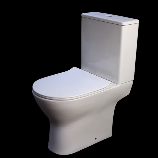 New short 61cm design toilet ceramic rimless Two Piece european WC Toilet