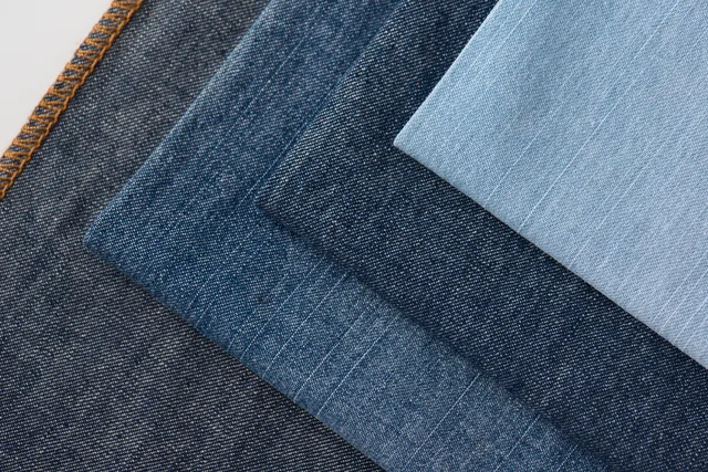 100% cotton short slub denim 6oz