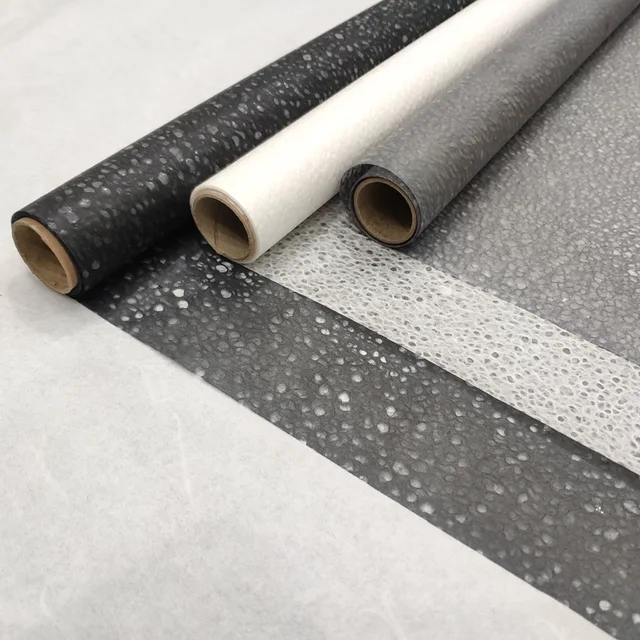 Bopp film laminated 40gsm 60cm x 5m mixed pulp eco friendly water proof flower wrapping decoration paper
