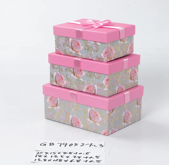 3pcs nesting rectangle boxes