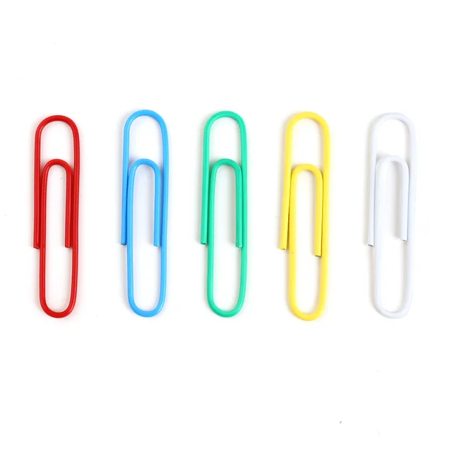 Eagle assorted colors vinyl coated 50mm paper clips