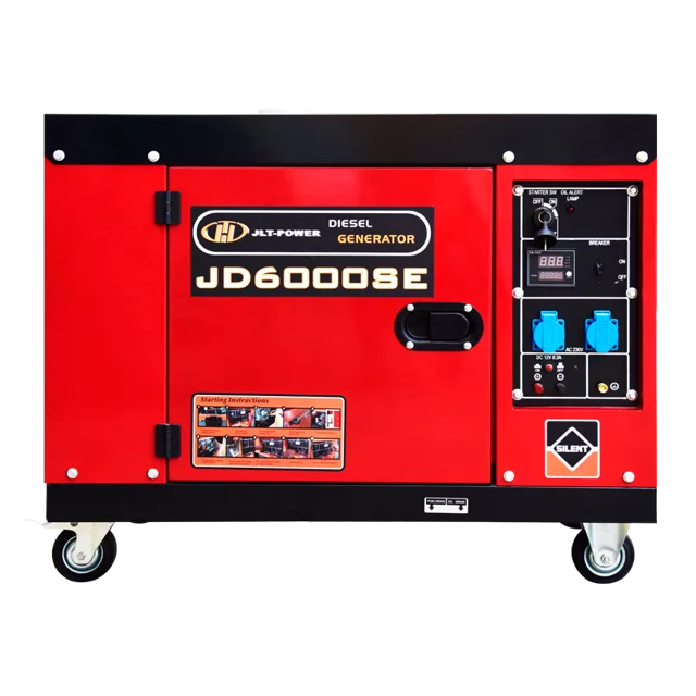 Air cooled diesel generator soundproof for home use rated power 4.5kw