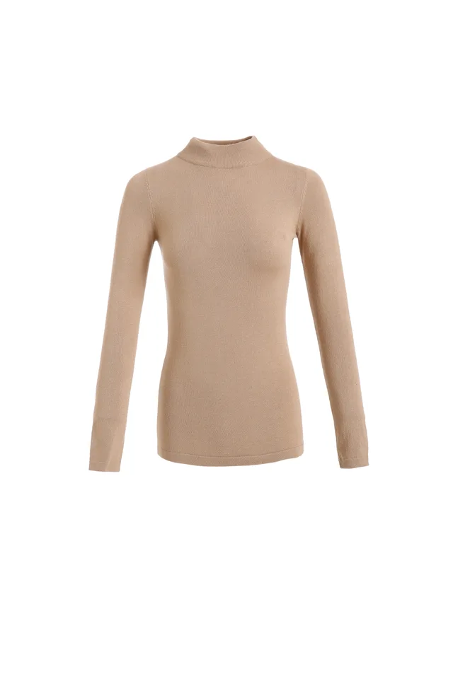 Long Sleeve Mock Neck Sweater