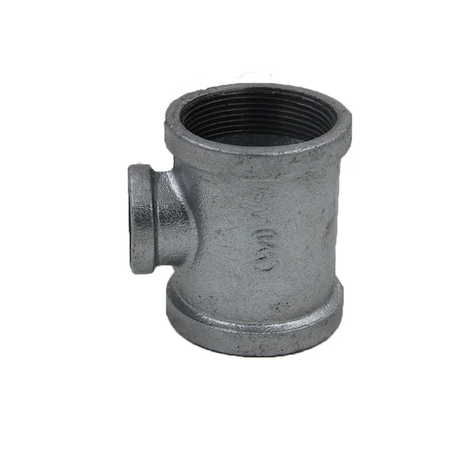 Black banded Malleable Iron Reducing Tee