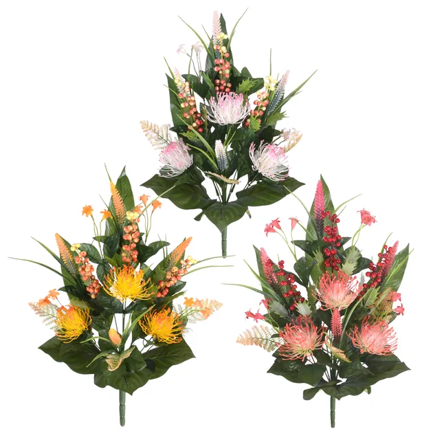 14125139 mix plastic flower bush X14