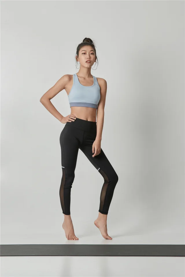 Sexy Mesh Sports legging Tight Womens High Waist and Hip Lift Yoga Leggings Fitness Pant Workout Pant