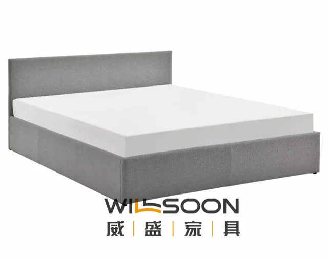 Modern style bed frame with Gaslift storage 2166G