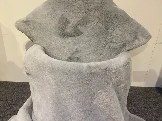 Rabbit fur blanket
