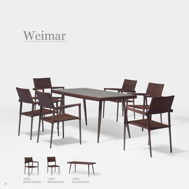 Alum.chair alum.table