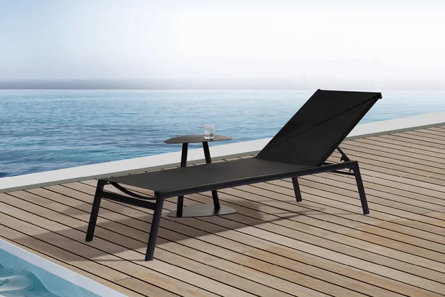 High quality outdoor furniture aluminium sun bed outdoor sun lounger hot sale lounge chair aluminium