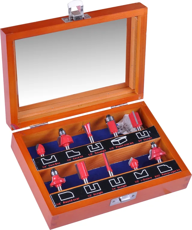 10pcs router bit set