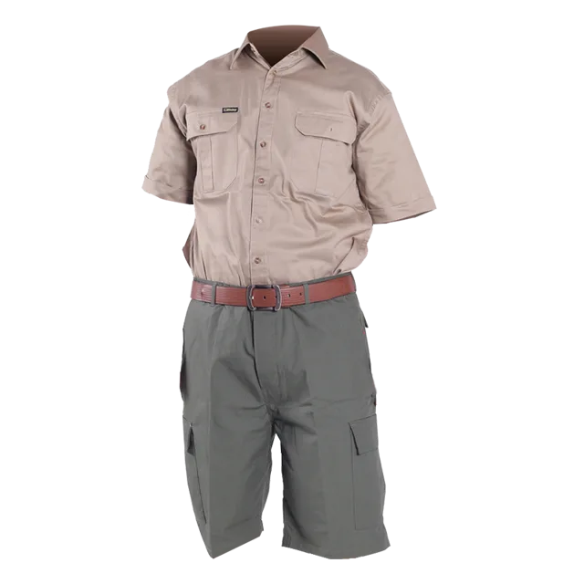 Short sleeve shirt short cargo pants